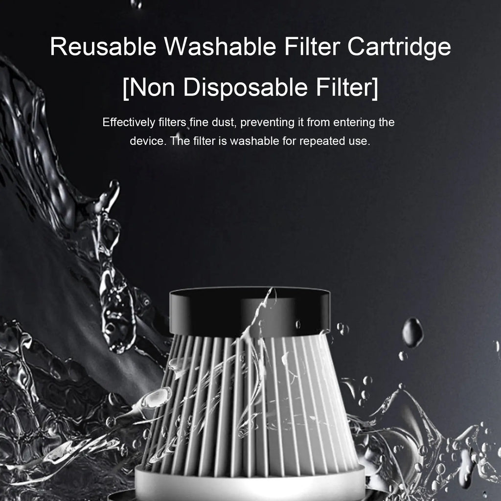 4 in 1 Handheld Vacuum Cleaner 45000PA Cordless Vacuum Car Air Duster Type C Charging with Washable Filter for Home Office Pet