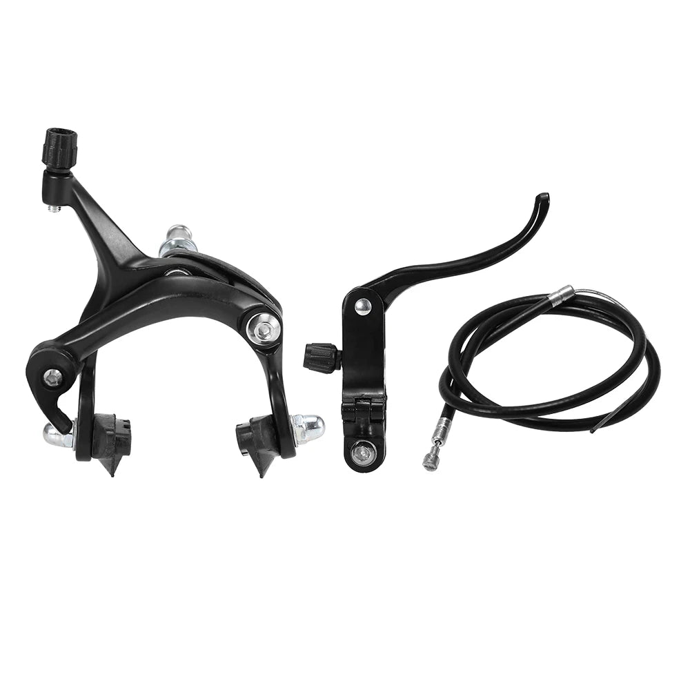 Front/Rear Fixie Bike Brake Kit Road Bike Cruiser Brake Set Bike Caliper Brake Kit Side Pull Brake Set Mountain Bike Accessories