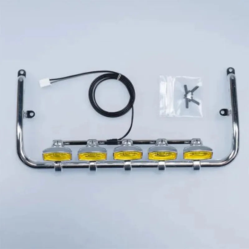 CTD-05F ABS Foco de techo Foco delantero para remolque de camión volquete RC Tamiya 1/14 SCANIA 770S VOLVO BENZ MAN Accesorios para coche