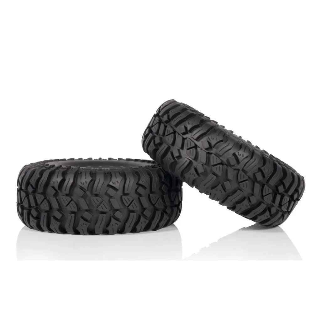 1Set 1.9 Inch Rubber Tyre 114*42mm Wheel Tires for 1/10 RC Car Crawler Axial TRX4 SCX10 90046 D90 TF2 Capra YIKONG LCG Part