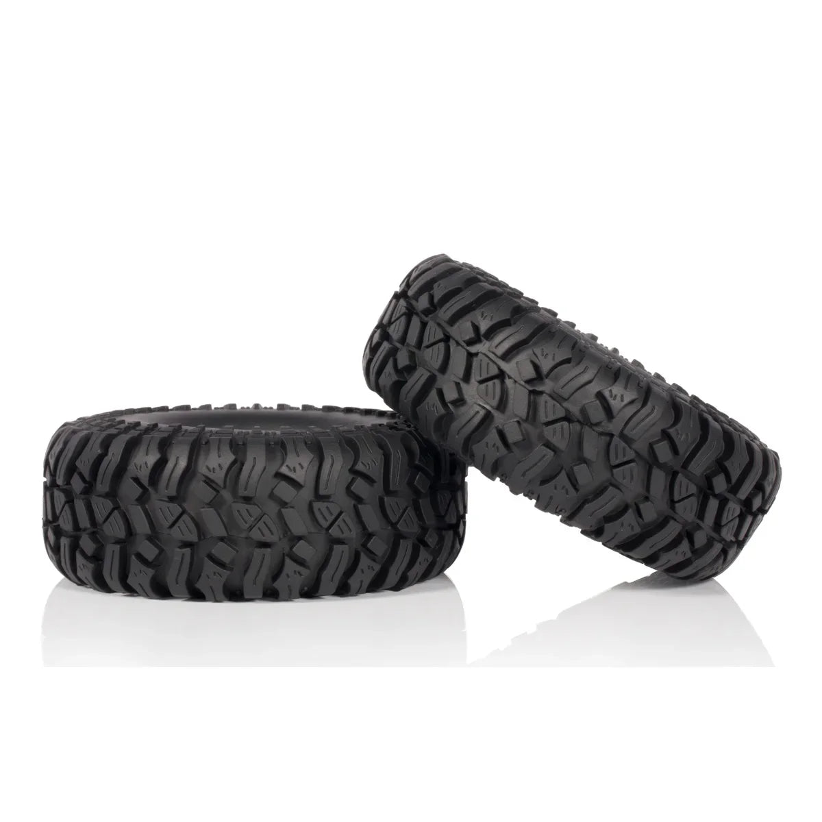 1Set 1.9 Inch Rubber Tyre 114*42mm Wheel Tires for 1/10 RC Car Crawler Axial TRX4 SCX10 90046 D90 TF2 Capra YIKONG LCG Part