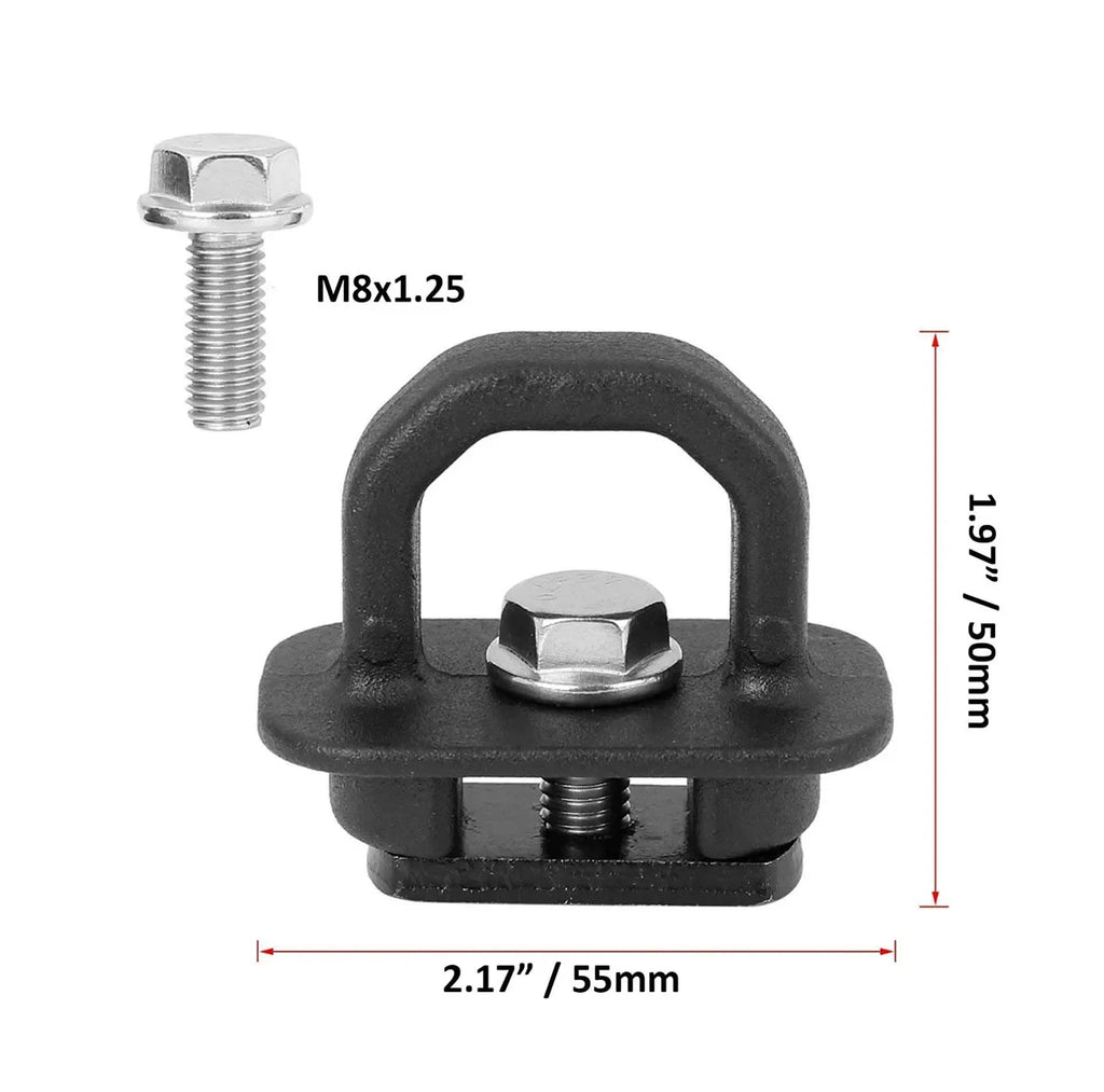 Red/Blue/Black Truck Bed Side Wall Anchors 4Pcs Set Tie Downs Anchor For Chevy Silverdo Pickup Anchor Truck Bed Easy To Use