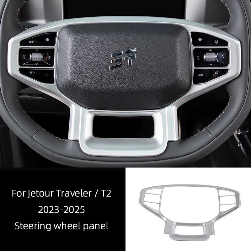 For Jetour Traveler T2 2023 2024 2025 Interior Car Accessory, Rear Air outlet Frame Center Gear Shift Panel Door Handrail Cover