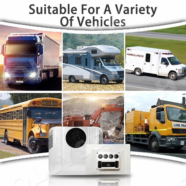 Truck Accessories Electric Parking Air Conditioner 12V, Dc Powered 24 Volt Truck Air Conditioner.