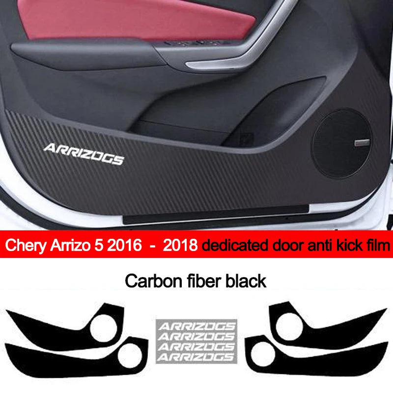 Car Inner Door Anti Kick Film Protective Anti-Scratch Cover for Chery Arrizo 5 2016 2017 2018 Auto Accessories Protector