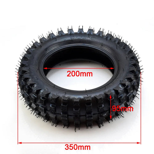 4.80 4.00-8 8 inch STUD Outer Tire Tyre For Lawn Tractor Wagon Buggy UTV Snowblower Off-Road ATV Spare Parts Accessories