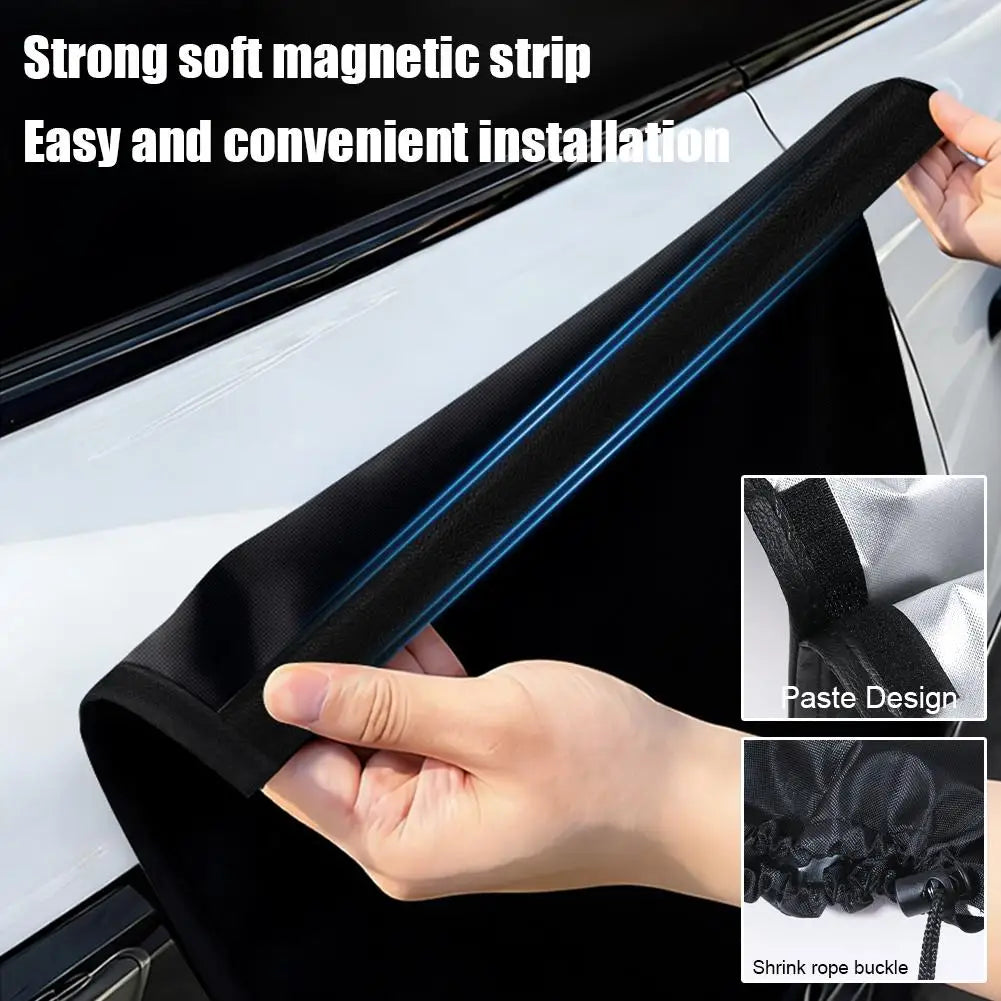 Electric Vehicle Charger Port Rainproof Cover Electric Car Charger Plug Cover Waterproof PVC With Strong Magnetic Strip For EV