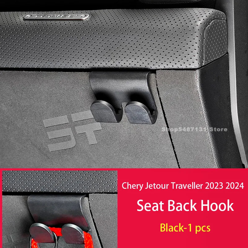 Car Seat Back Hooks Rear Hanger Hook Car Rear Bag Small Object Storage Interior for Chery Jetour Traveller Accessories 2023 2024