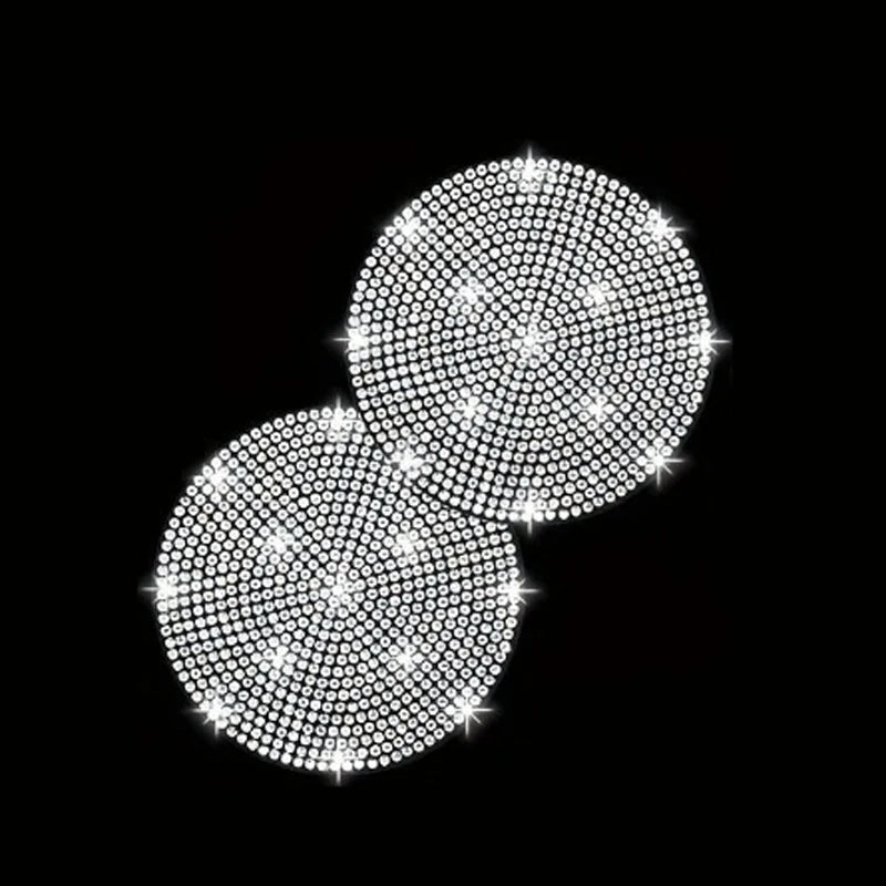 Car Accessories Set 30 Piece Women Bling Universal Steering Wheel Cover Shiny Air Outlet Coasters Tools Hook L Hand Brake Etc.