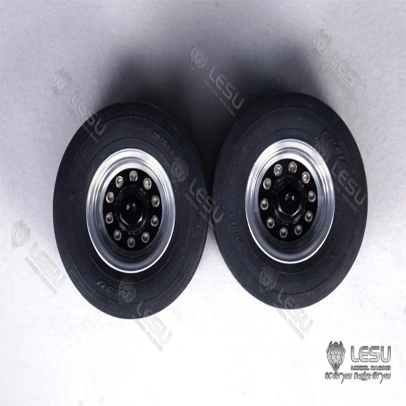Lesu 1/14 Tire W-2020 52mm Diameter Truck Aluminum Alloy Wheel For Tamiya 1 14 Tractor Semi-trailer Trailer Parts Accessories