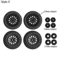 4Pcs 112mm 1/8 1/10 Short Course Truck Tire Tyre with 12mm 14mm 17mm Wheel Hex for Traxxas Slash ARRMA SENTON HSP HPI RC Car