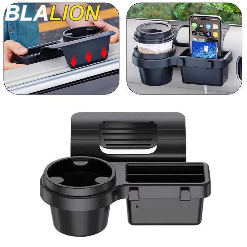 Car Door Side Multifunctional Storage Organizer Phone Holder Cup Holder for Keys Trash Vehicle Interior Pocket Organizer
