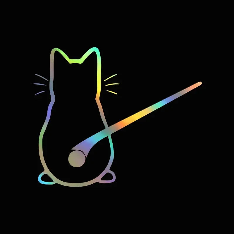 Car interior stickers Art design Fun cat car stickers Window rear glass Car decoration Car styling stickers and decals 25.6x21CM