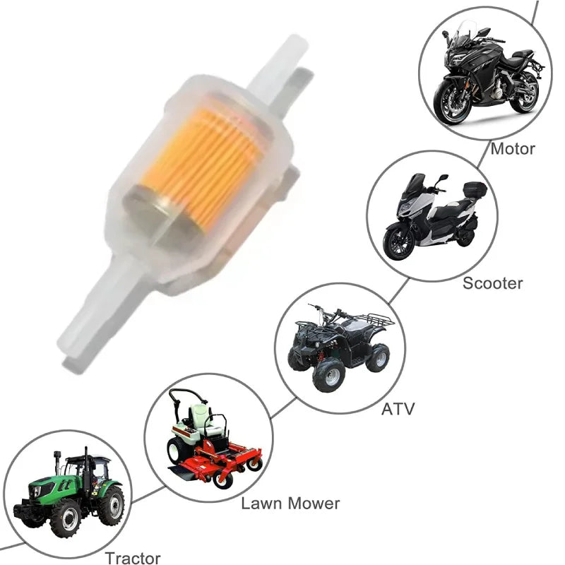 Universal Gasoline Gas Fuel Filter Car Inner Fuel Filters Motorcycle Scooter Gasoline Oil Filter Tool Moto ATV Fuel Filter