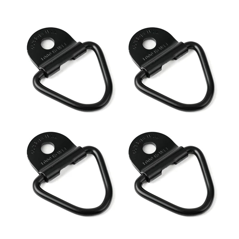4 Set Truck Bed Rail Bolts Nuts Cargo D-Rings Tie Down Mount Kit Fits for Nissan Frontier Titan W/Utili Track Bed Rail System