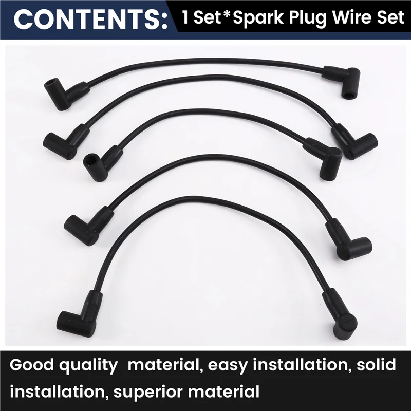 84-816761Q14 816761Q14 Spark Plug Wire Set For Mercruiser 93056 3.0L 3.0 Wires Distributor Spark Plug Ignition