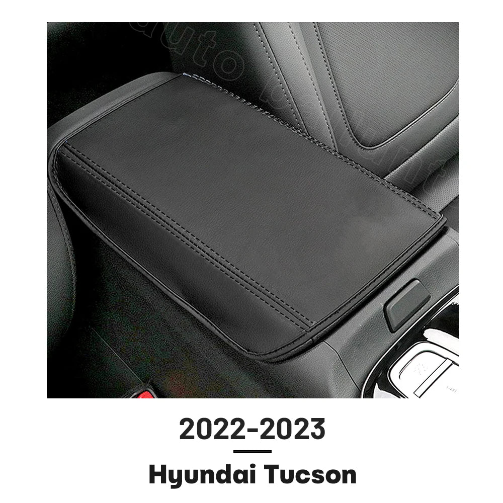 For Hyundai Tucson 2022 2023 Central Control Armrest Box Protective Cover Handrail Cover Leather Cover Car Interior Accessories