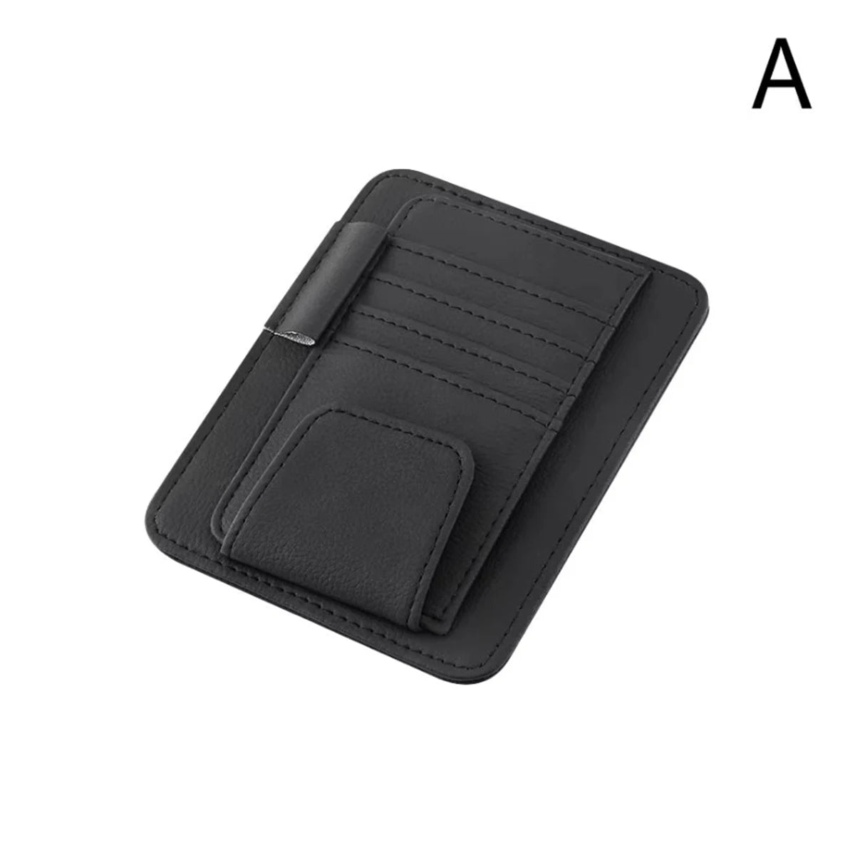 Car Sun Visor Organizer Multi-Pocket Business Card Storage Management Sunglasses Holder Visor Accessories Auto Interior