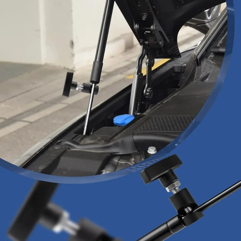 Accesorios de soporte para capó de modificación de automóvil, herramienta de soporte de metal antipinzamiento para capó de vehículo, soporte universal para elevación de portón trasero automotriz
