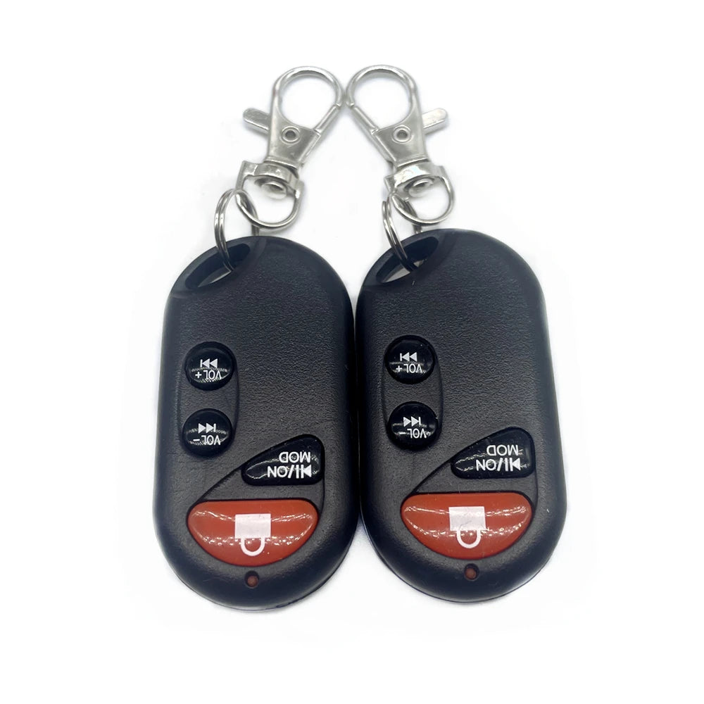 Motorcycle Car Audio Speakers Remote Sound System FM Radio USB SD Speaker Alarm Systems Anti-theft Motorbike MP3 Audio