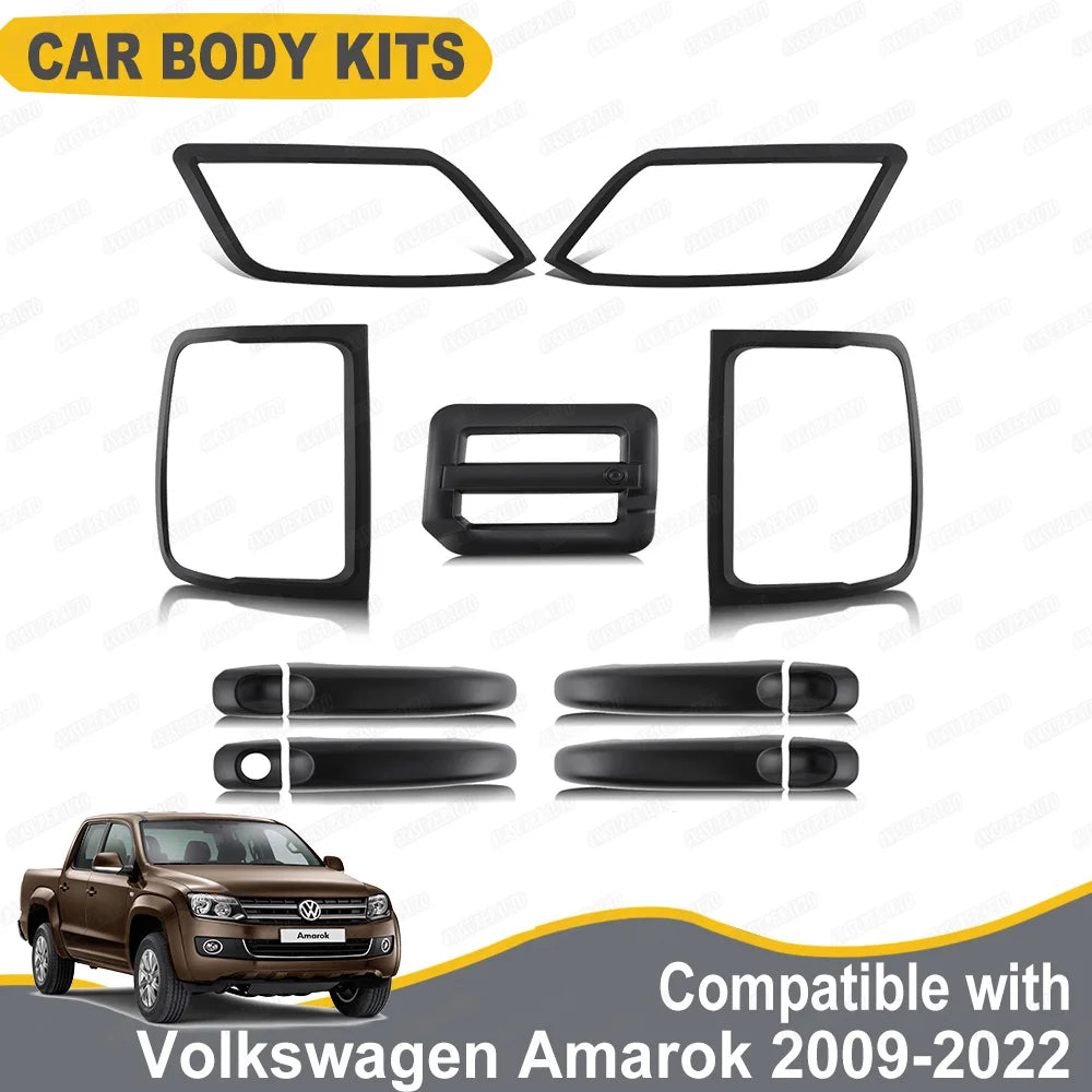 Car Exterior Accessories For VW Volkswagen Amarok 2009-2022 ABS Matte Black Protectors Cover Body Kits Auto Parts