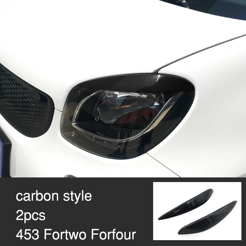 Carbon Car Interior Decoration Accessories ABS Protection Modification Sticker For Smart 453 Fortwo Forfour Car Exterior Styling