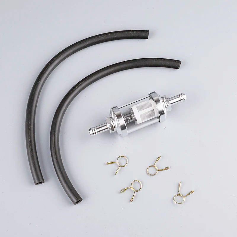 Motorcycle ATV Universal Fuel Filter, Washable Filter for Gasoline Fuel Lines, Compatible with 50CC-500CC Motorcycles and ATVs