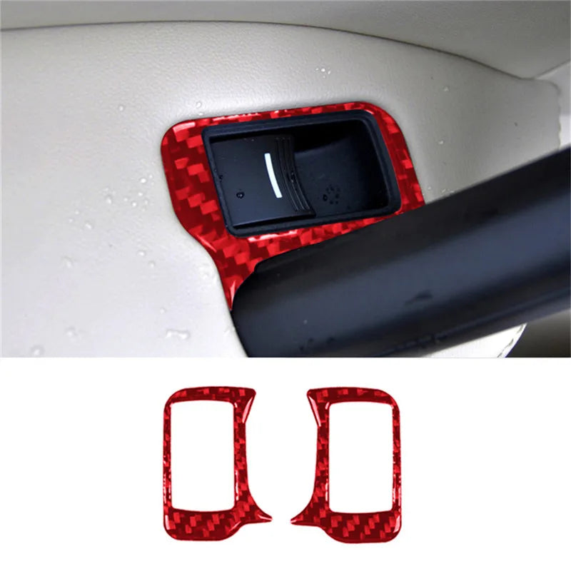 New Car Interior Decoration Carbon Fiber Red Sticker For ACURA TL 2009 2010 2011 2012 2013 2014 Auto Accessories