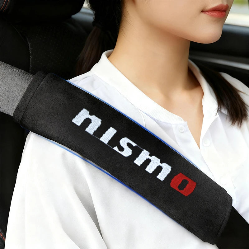 Car Interior Accessories Auto Seat Belt Cover Shoulder Pads for Nismo Nissan Juke Tiida Teana GTR 350Z 370Z 240SX Fairlady