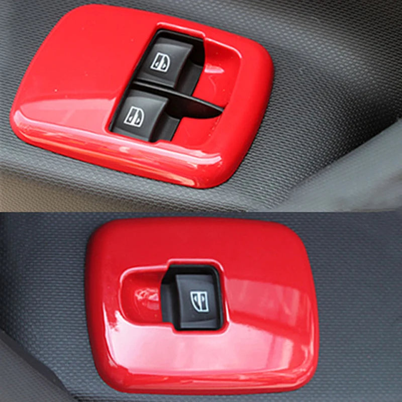 Car Red Interior Modified Steering Wheel Decoration Sticker For New Smart 453 Fortwo Forfour Car Accessories Styling