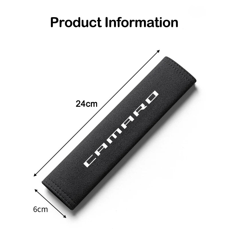Suede Leather Car Seat Belt Safety Belt Shoulder Cover for Chevrolet CAMARO Cruze Camaro Captiva Aveo Silverado Interior Auto