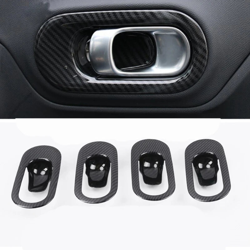 For Citroen C5 Aircross 2018-2022 Interior Car Accessories Carbon Fiber navigation door Handle Bowl A Pillar air outlet Cover