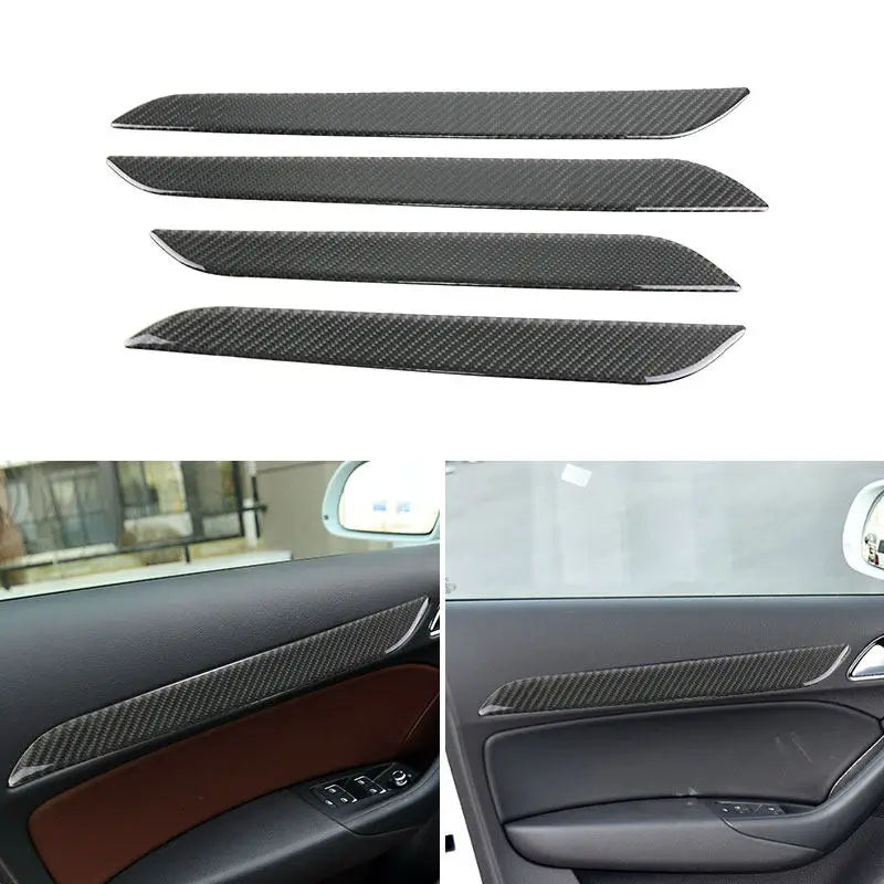 For Audi Q3 8U 2013 2014 2015 2016 2017 2018 Car 4pcs Accessories Door Panel Trim Cover