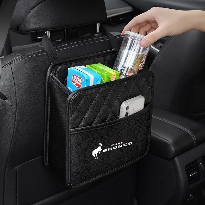 Car Seat Backseat Organizer Storage Bag for Ford Bronco Ranger S-Max Focus Mondeo Transit Tourneo Custom Ranger Auto Accessories