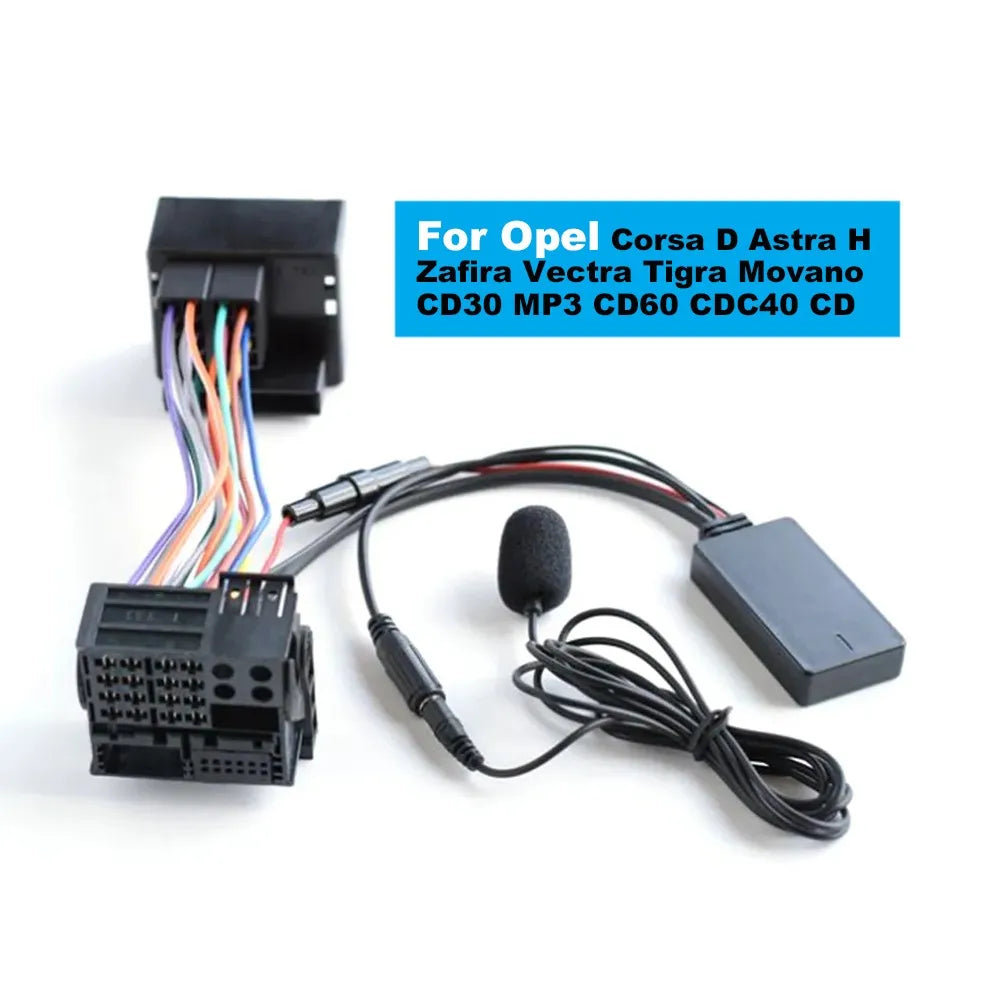 Car Bluetooth 5.0 Audio Wireless Aux In Adapter for Opel Corsa D Astra H Zafira Vectra Tigra Movano CD30 MP3 CD60 CDC40 CD Radio