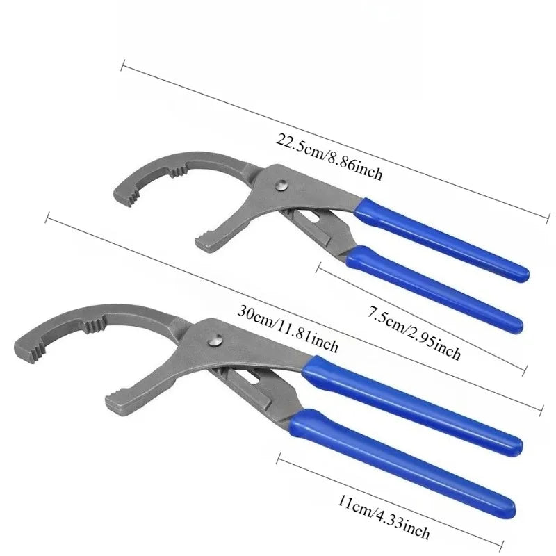 1pc 9/12" Oil Filter Pliers Clamp Type Wrench Adju Adjustable Oil Filter Removal Tool Pliers Oil Filter Wrench Automotive Parts