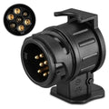 Adaptador de remolque de 13 pines a 7 pines para caravana, camión, remolque, coche, adaptador de enchufe, conector convertidor de enchufe eléctrico impermeable de 12 V.