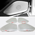 For Audi A4/A5/S4 2017-2022 Interior Accessories Stainless Steel Door Speaker Audio Loudspeaker Cover Trim Car Styling