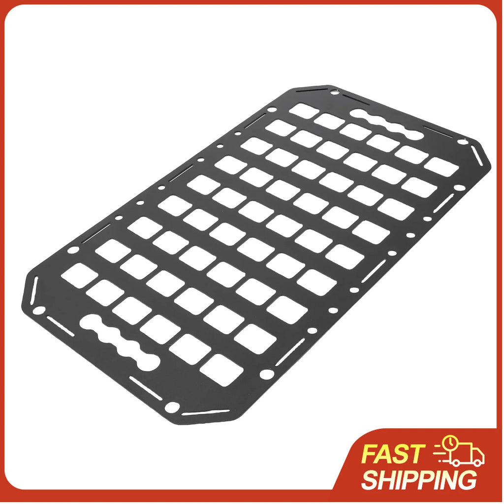 Truck Bed Panel Aluminum Use with L Rails Cargo Storage Organizer Tools Rack for Sedans SUVs Pickups Trucks RVs Trailers