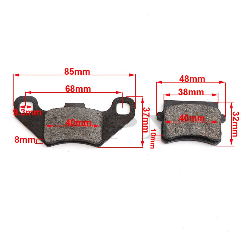 Motorcycle Scooter Front & Rear Brake Pads For ATV 250cc 200cc 150cc 125cc 110cc 90cc 70cc 50cc Pit Bike ATV Go Kart Dirt Bike