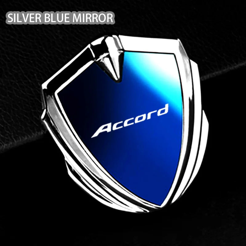 For Accord 8th gen 9th gen 10th gen 7th gen 11th gen 2009 2023 2024 Accessories Car Body Metal Shield 3D Emblem Sticker Badge