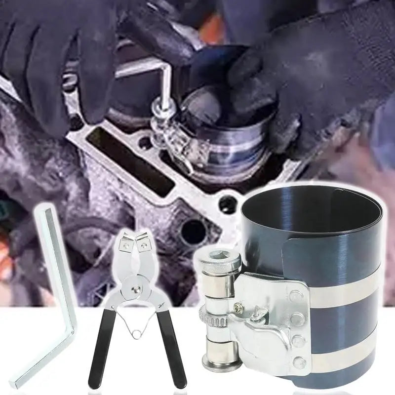 Piston Ring Compressor Tool Car Engine Piston Ring Installer Removal Kit Piston Ring Installer Piston Ring Plier Car Engine