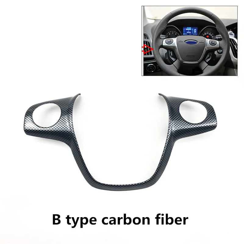 Accesorios de estilo de coche, embellecedor decorativo de fibra de carbono para Ford Focus 3 mk3 Sedán Hatchback 2012-2014
