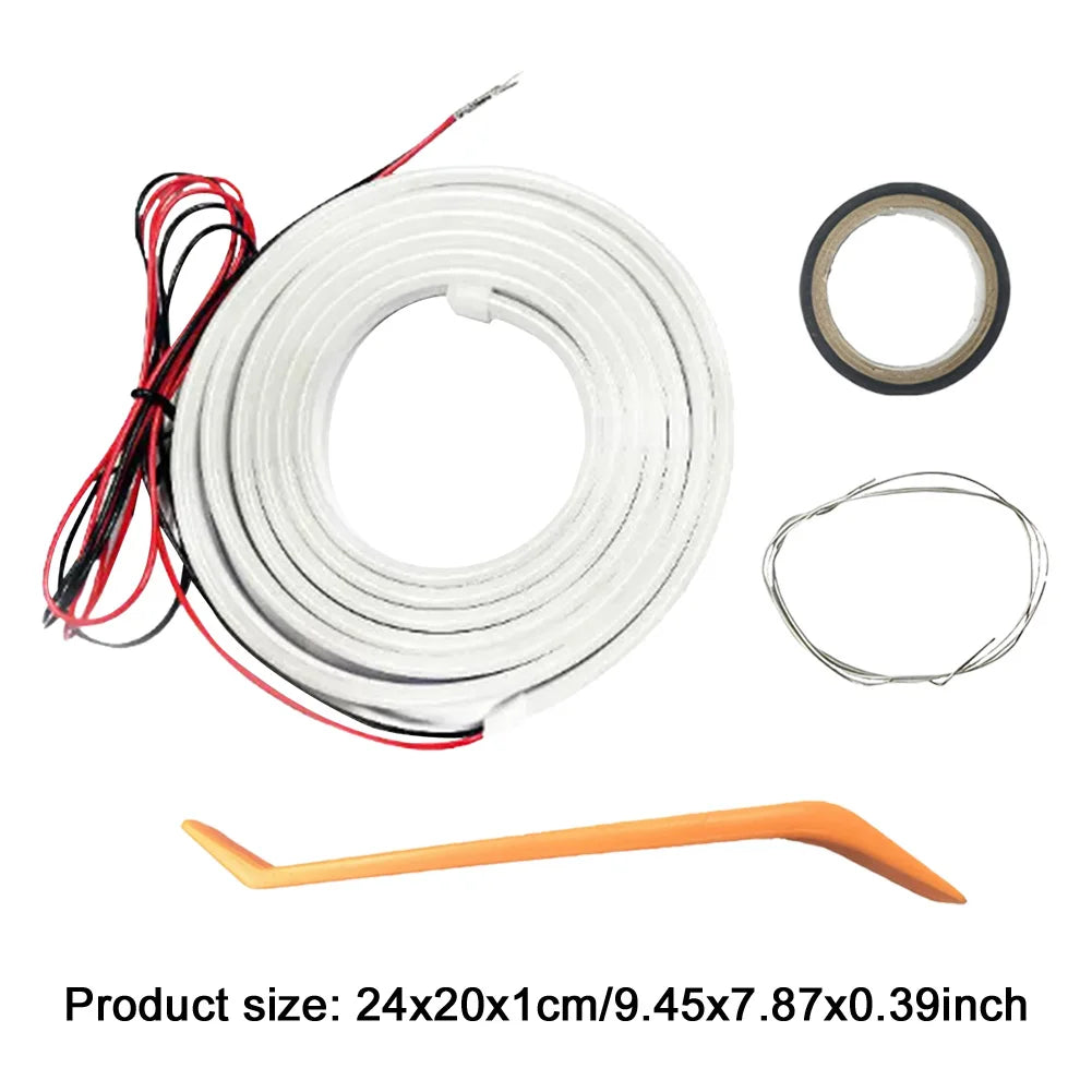 LED Car Trunk Light Strip Car High Brightness Trunk Lighting Ambient Light Interior Decor No Drilling Automatic Tail Box Light