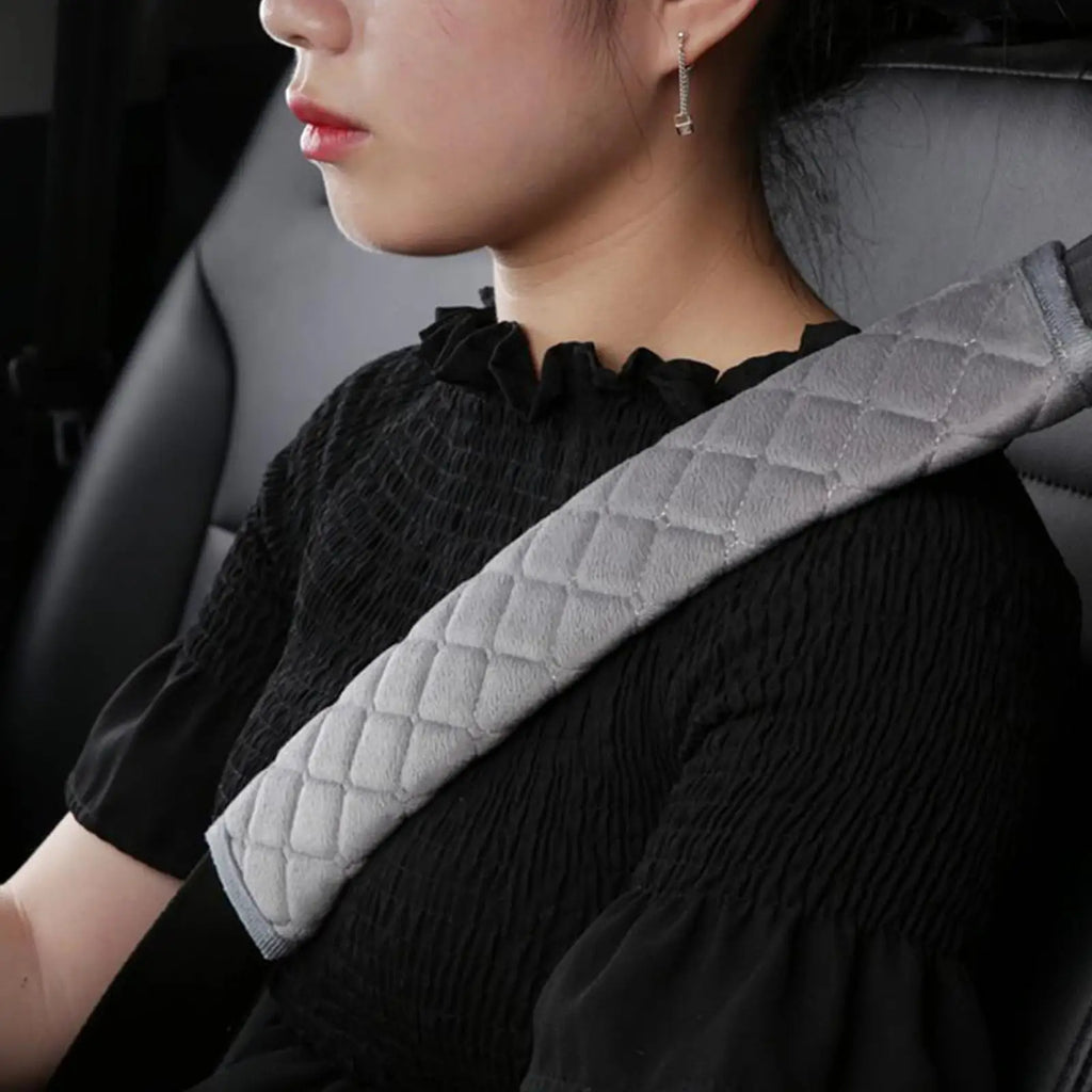 Car Soft Seat Belt Cover Auto Seat Belt Covers Safety Belts Shoulder Protection With Warm Plush Auto Interior Accessories