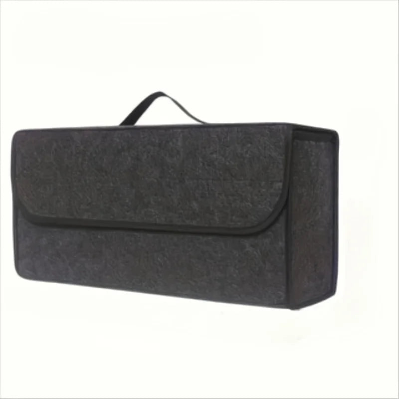1 Car Trunk Organizer Box,Foldable Storage Bag with Compartments For SUVs,Sedans,Trucks-Durable Fabric Car Interior Accessories