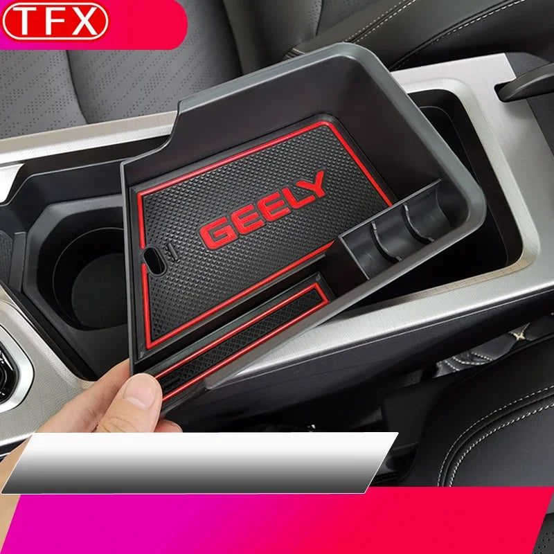For Geely All-new Emgrand II 2023 2024 Car Styling Center Console Organizer Storage Interior Armrest Storage Box  Accessories