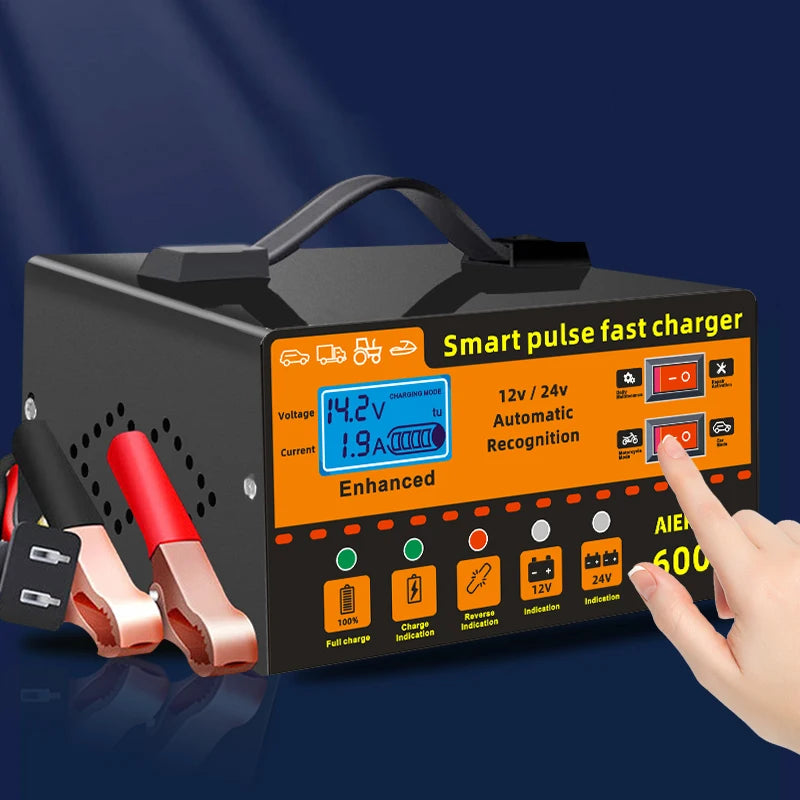 Car Battery Charger /battery tender/12V and 24V Fully-Automatic Smart Car Battery Charger, Battery Maintainer Trickle Charger,