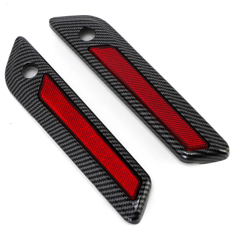 Motorcycle Accessories Hard Saddlebag Latch Cover Reflectors ABS For Harley Touring Road King Road Glide Street Glide 2014-up