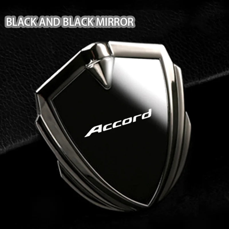 For Accord 8th gen 9th gen 10th gen 7th gen 11th gen 2009 2023 2024 Accessories Car Body Metal Shield 3D Emblem Sticker Badge